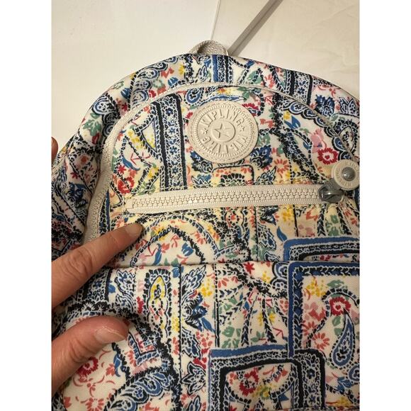 Kipling medium to small backpack purse floral, 13x8x6, for both girls & women - Picture 16 of 16